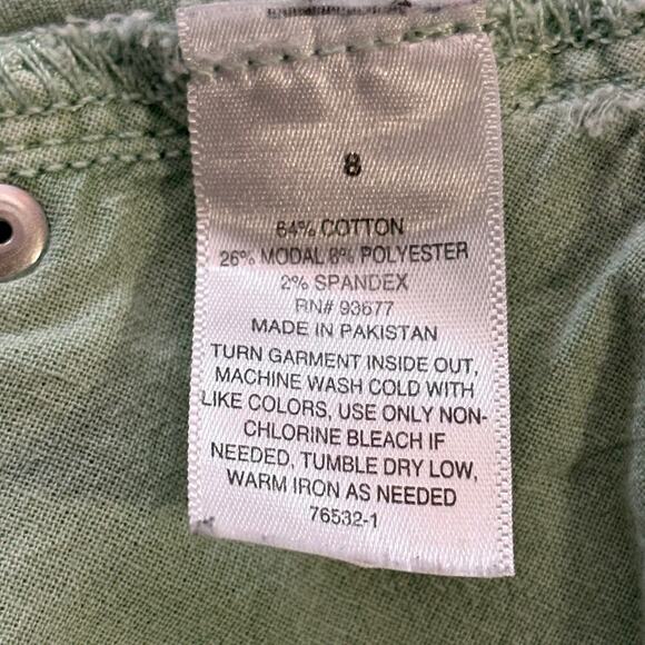 ANA Jeans Woman's 8 Mint‎ Green Button Fly High-Rise Skinny Summer Coastal - Picture 9 of 13